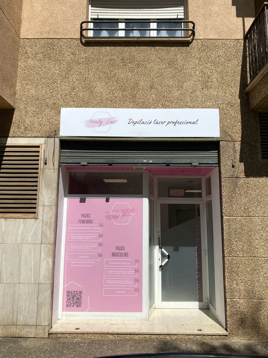 Rètol de local — Beauty Line Depilació Làser